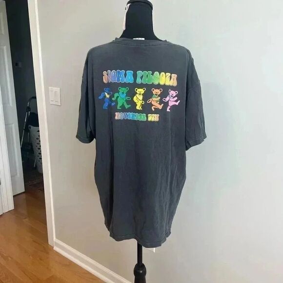 Sigma Pi Fraternity Grateful Dead Black T-shirt XL comfort colors - Picture 3 of 4